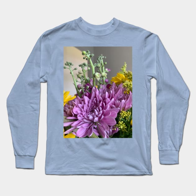 Chrysanthemum Long Sleeve T-Shirt by baksuart